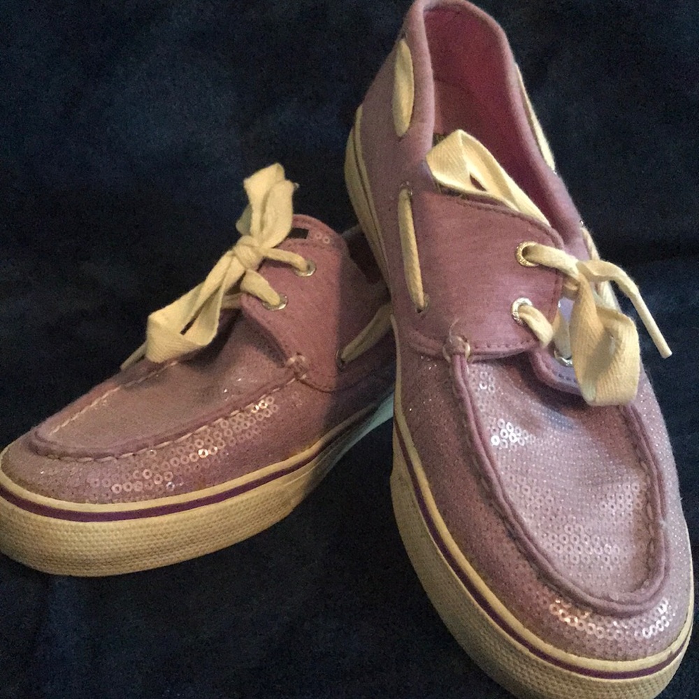 Lilac Sequined Sperry’s